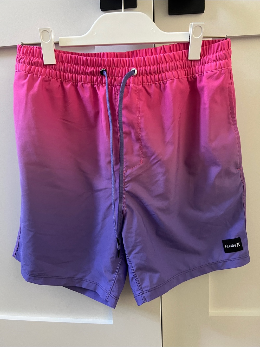Hurley Men’s Pink to Purple Ombre Swim Shorts